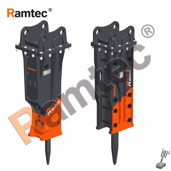 재고 있음 CE 및 ISO 콘크리트 암석 파괴 굴삭기 포장 탄광 기계 용 잭 해머 유압 차단기